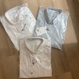 Three Uniqlo + Lemaire Button Downs
